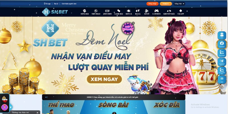 Giao diện người dùng của nhà cái SHBET