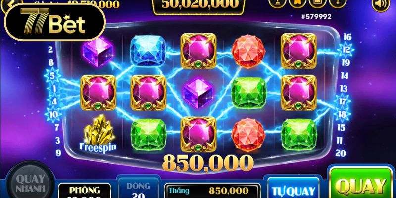 Trải nghiệm không gian cá cược nổ hũ 77bet cực kỳ ấn tượng 