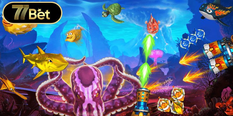 Trải nghiệm không gian đại dương bắn cá 77bet